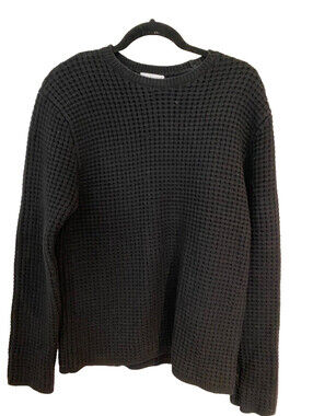 John Elliott Wool Blend Knit Crew Sweater Jumper Size 1 Small Black